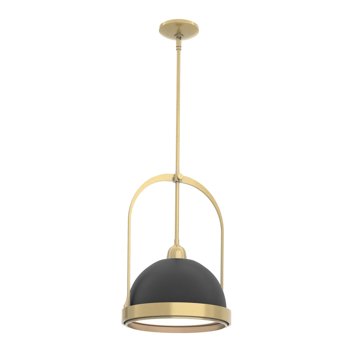 Hubbardton Forge 2020 Modern Brass Black Multi Atlas Small Pendant