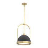 Hubbardton Forge 2020 Modern Brass Black Multi Atlas Small Pendant