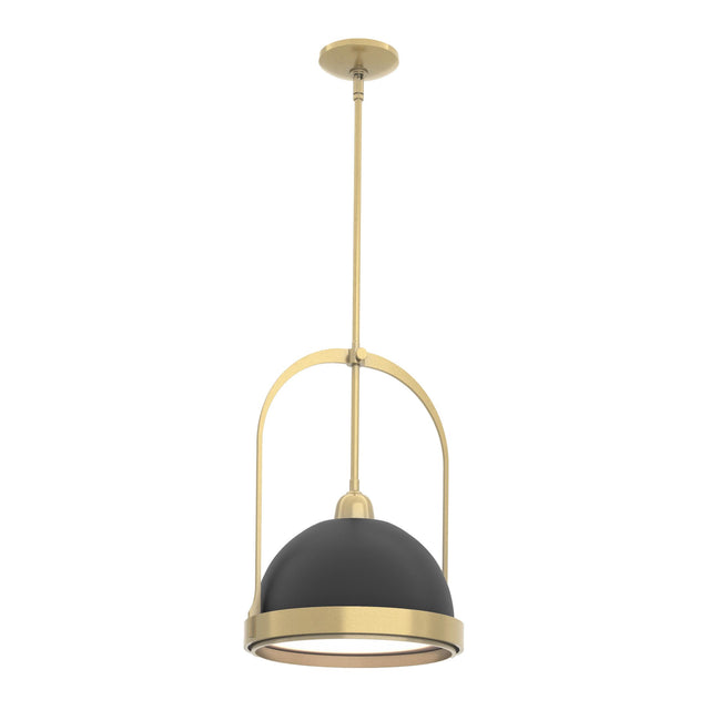 Hubbardton Forge 2020 Modern Brass Black Multi Atlas Small Pendant