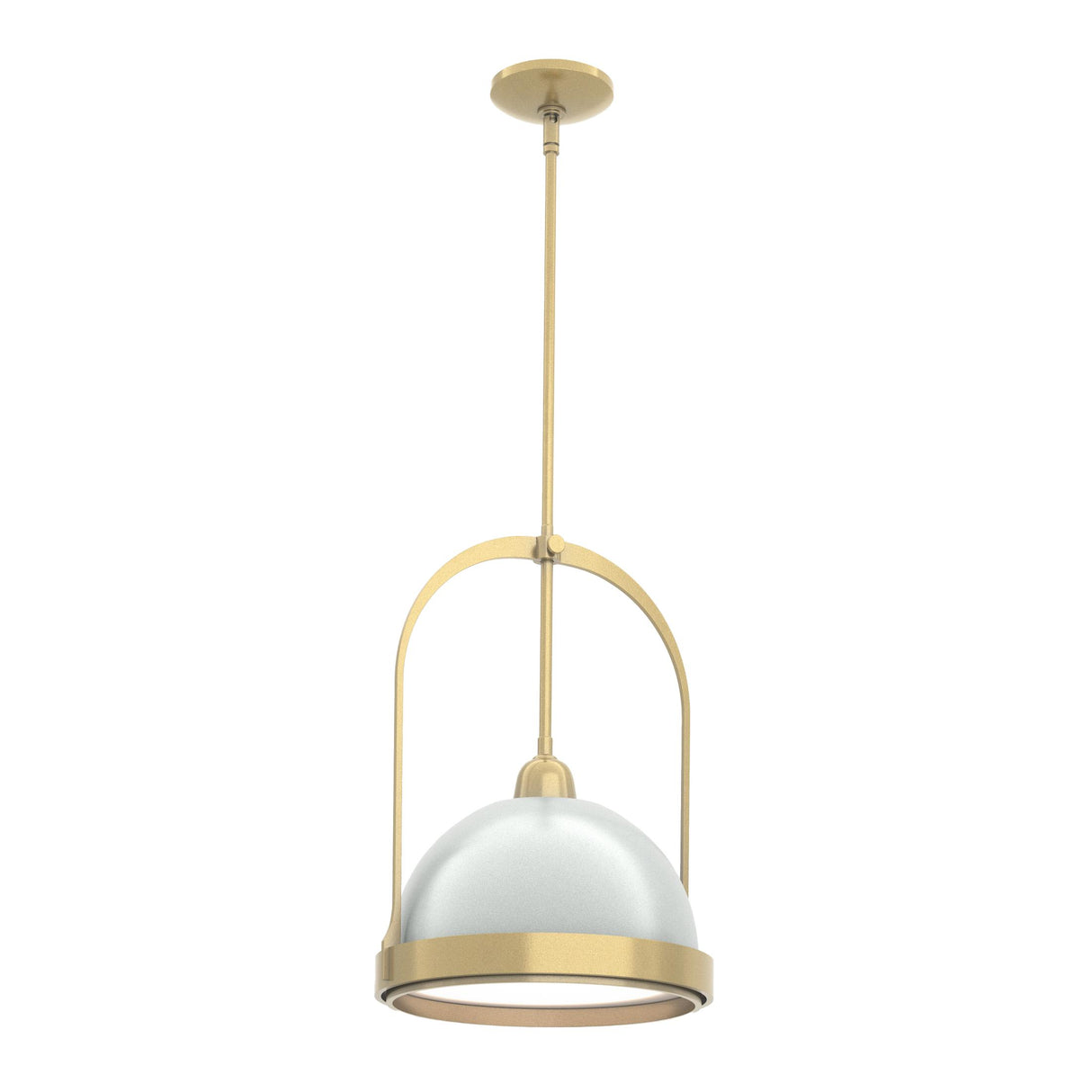Hubbardton Forge 2020 Modern Brass Vintage Platinum Multi Atlas Small Pendant