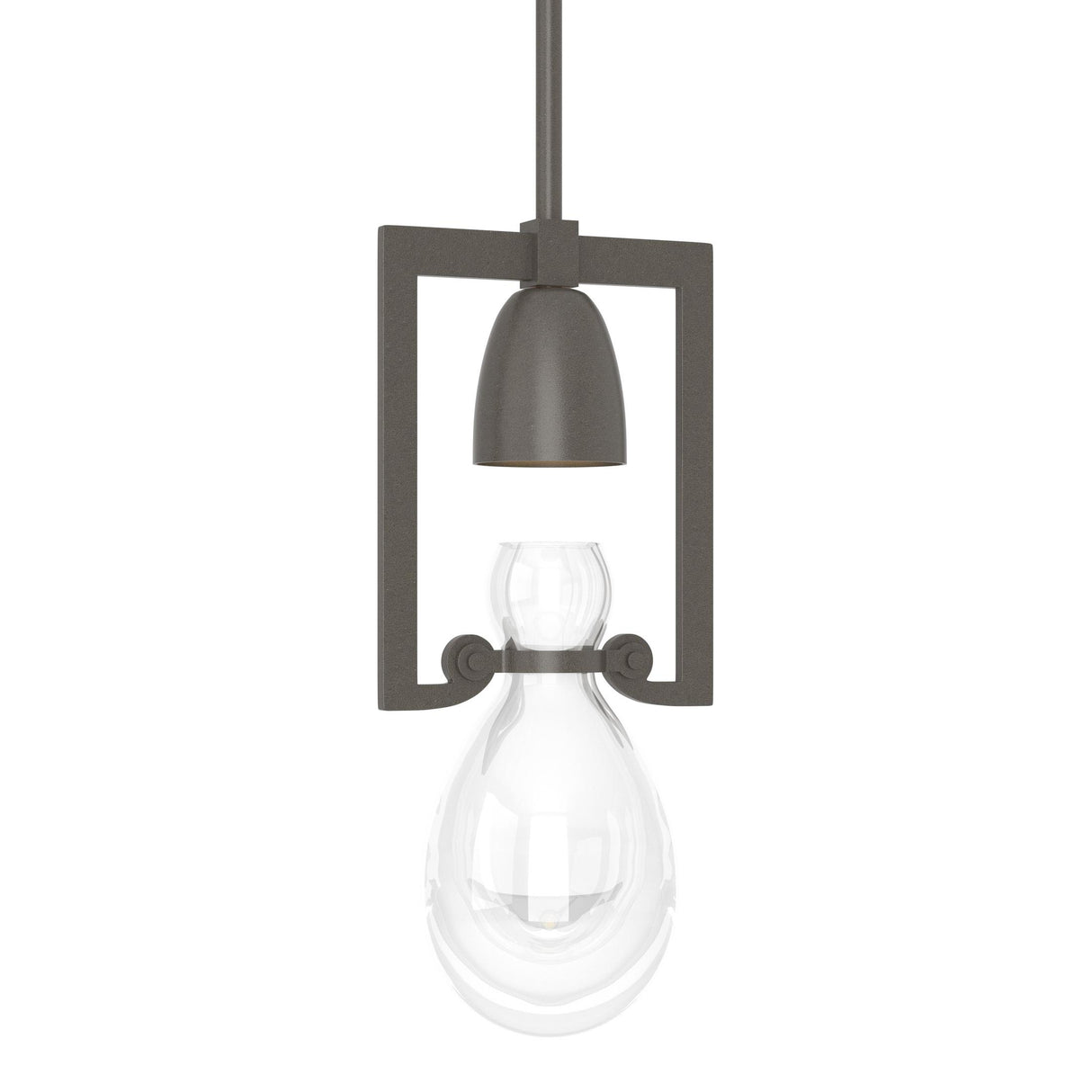 Hubbardton Forge 2018 Dark Smoke Clear Glass (ZM) Multi Apothecary Mini Pendant