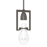 Hubbardton Forge 2018 Dark Smoke Clear Glass (ZM) Multi Apothecary Mini Pendant