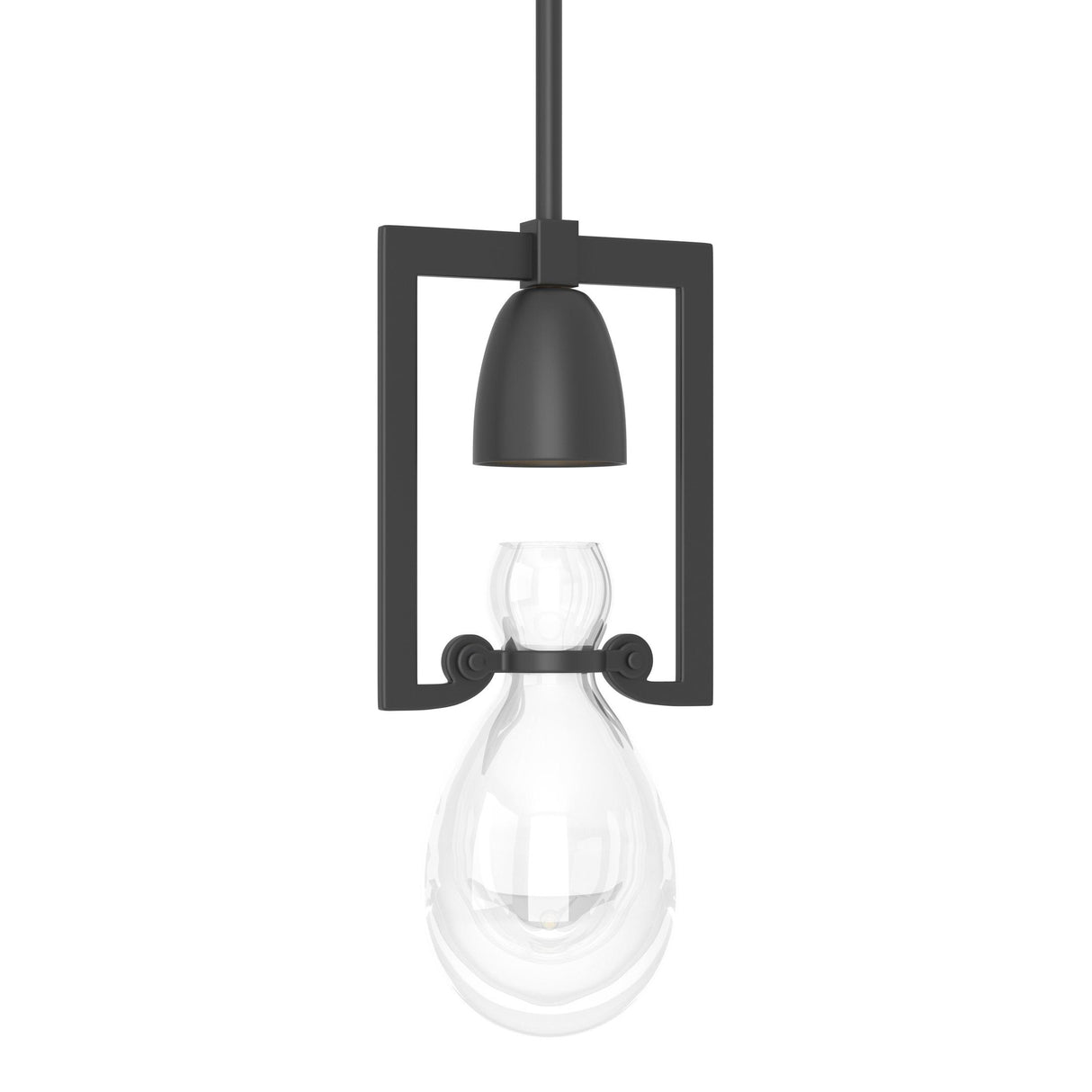 Hubbardton Forge 2018 Black Clear Glass (ZM) Multi Apothecary Mini Pendant