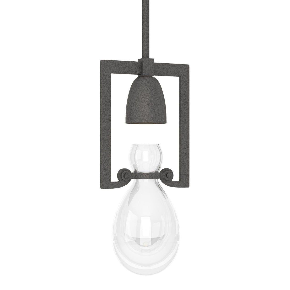 Hubbardton Forge 2018 Natural Iron Clear Glass (ZM) Multi Apothecary Mini Pendant