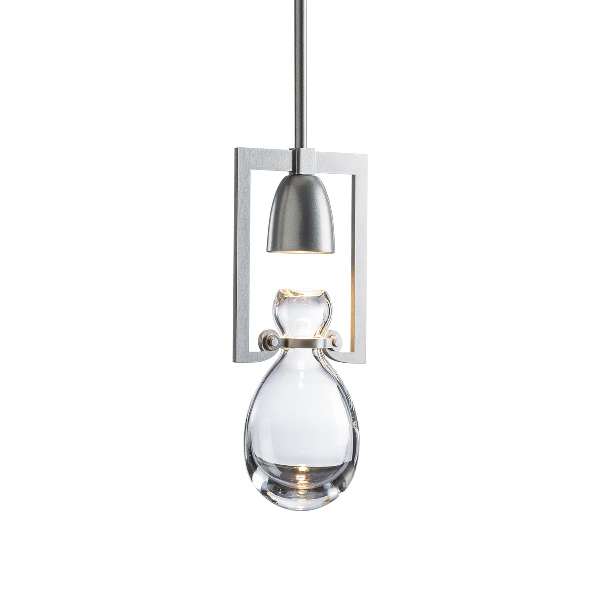 Hubbardton Forge 2018 Vintage Platinum Clear Glass (ZM) Multi Apothecary Mini Pendant
