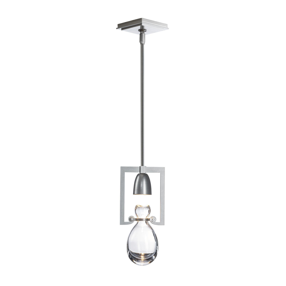 Hubbardton Forge 2018 Vintage Platinum Clear Glass (ZM) Multi Apothecary Mini Pendant