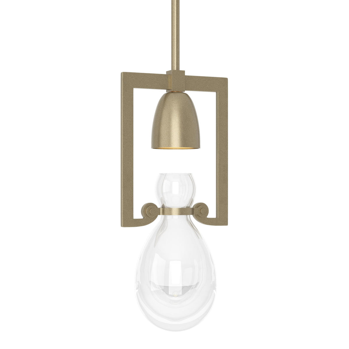 Hubbardton Forge 2018 Soft Gold Clear Glass (ZM) Multi Apothecary Mini Pendant