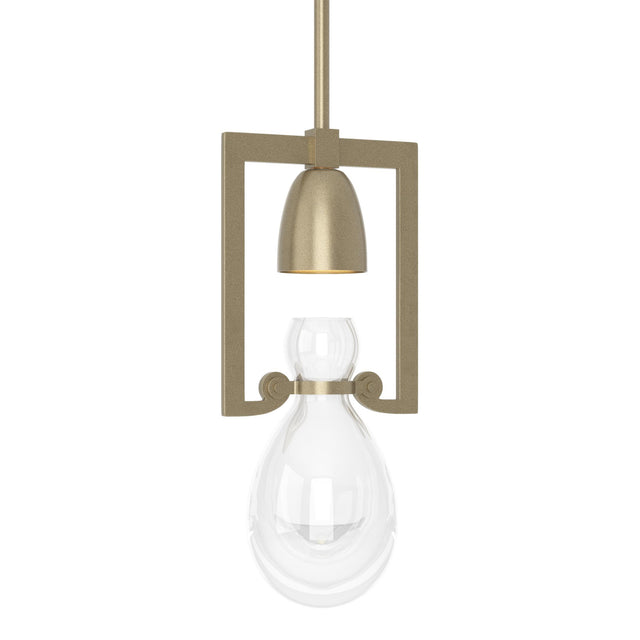 Hubbardton Forge 2018 Soft Gold Clear Glass (ZM) Multi Apothecary Mini Pendant