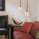 Hubbardton Forge 2007 Black Opal Glass (GG) Multi Exos Small Mini Pendant