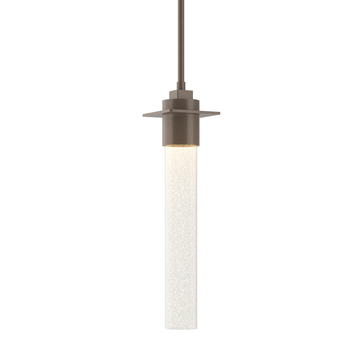 Hubbardton Forge 2010 Bronze Seeded Clear Glass (II) Multi Airis Small Mini Pendant