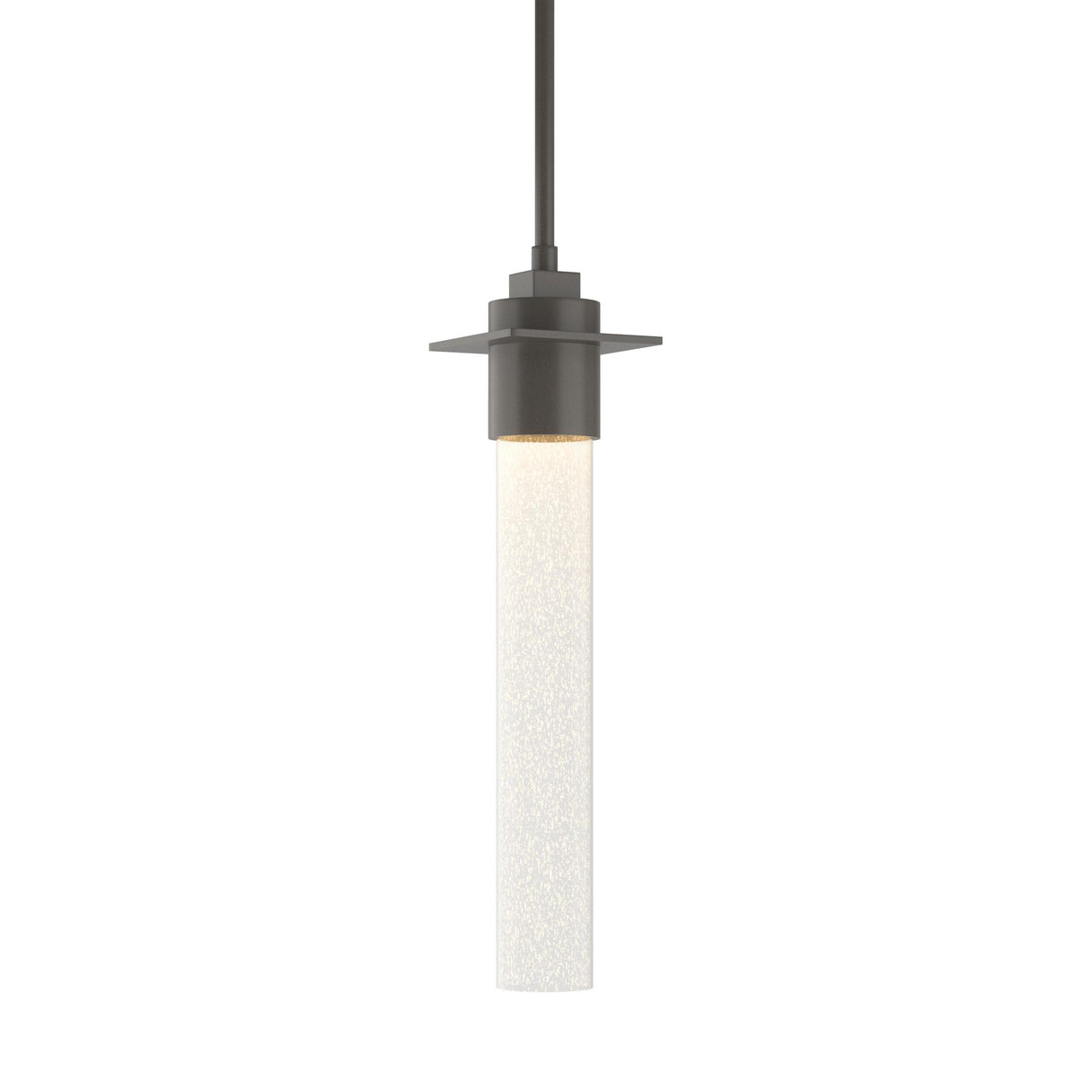 Hubbardton Forge 2010 Dark Smoke Seeded Clear Glass (II) Multi Airis Small Mini Pendant