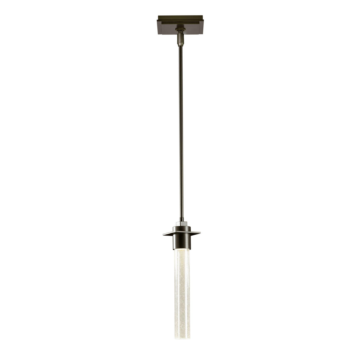 Hubbardton Forge 2010 Dark Smoke Seeded Clear Glass (II) Multi Airis Small Mini Pendant