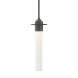 Hubbardton Forge 2010 Natural Iron Seeded Clear Glass (II) Multi Airis Small Mini Pendant