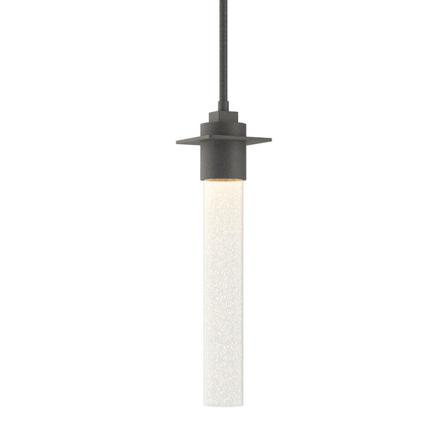 Hubbardton Forge 2010 Natural Iron Seeded Clear Glass (II) Multi Airis Small Mini Pendant