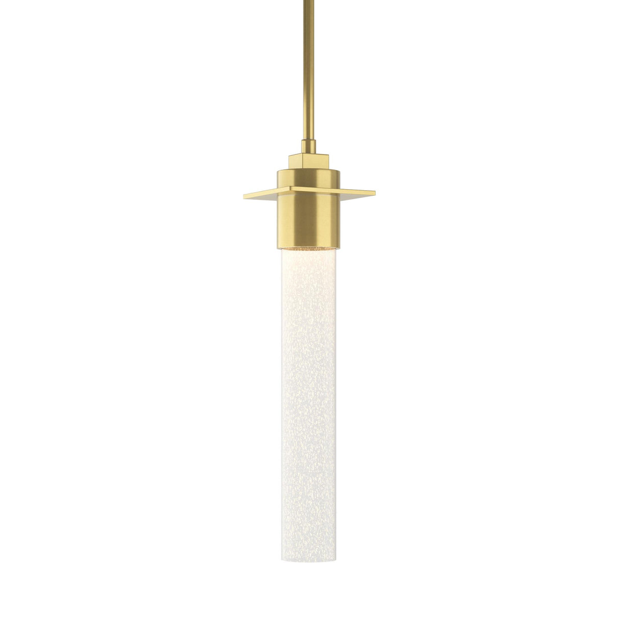 Hubbardton Forge 2010 Modern Brass Seeded Clear Glass (II) Multi Airis Small Mini Pendant