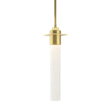 Hubbardton Forge 2010 Modern Brass Seeded Clear Glass (II) Multi Airis Small Mini Pendant