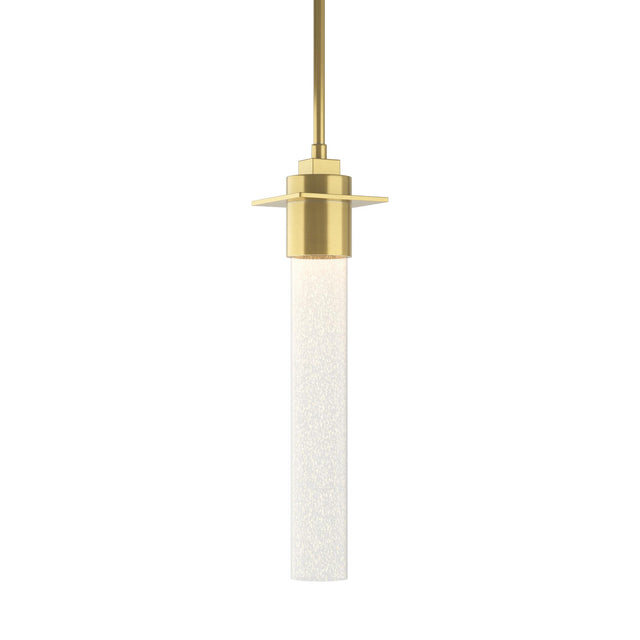 Hubbardton Forge 2010 Modern Brass Seeded Clear Glass (II) Multi Airis Small Mini Pendant