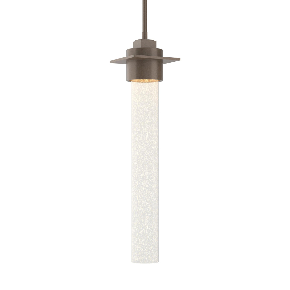 Hubbardton Forge 2010 Bronze Seeded Clear Glass (II) Multi Airis Medium Mini Pendant