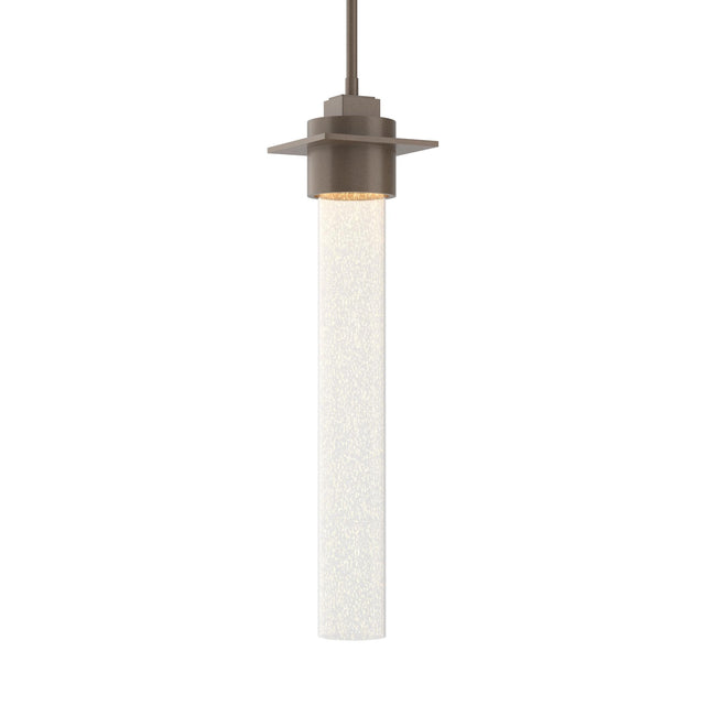 Hubbardton Forge 2010 Bronze Seeded Clear Glass (II) Multi Airis Medium Mini Pendant