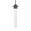 Hubbardton Forge 2010 Dark Smoke Seeded Clear Glass (II) Multi Airis Medium Mini Pendant