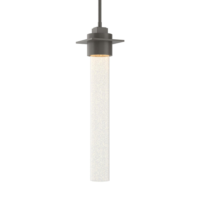 Hubbardton Forge 2010 Dark Smoke Seeded Clear Glass (II) Multi Airis Medium Mini Pendant