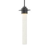 Hubbardton Forge 2010 Black Seeded Clear Glass (II) Multi Airis Medium Mini Pendant