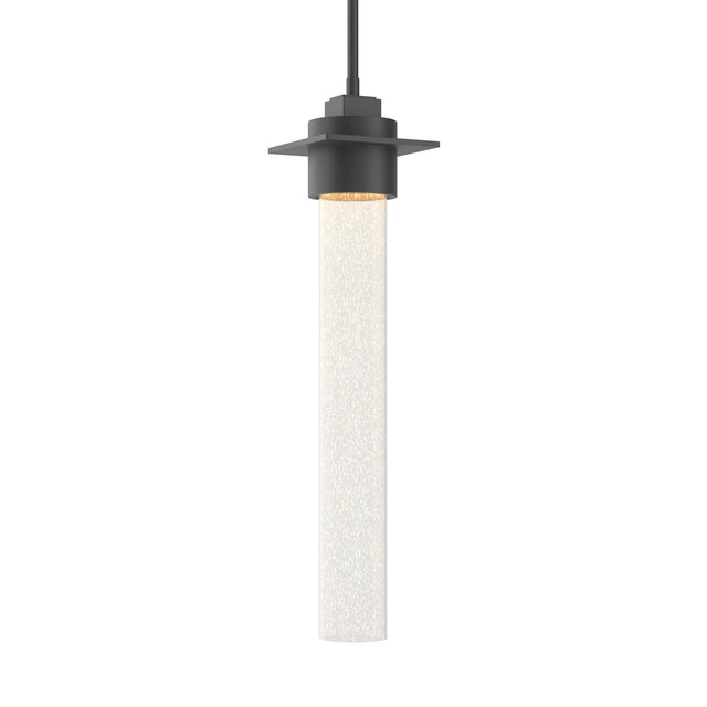 Hubbardton Forge 2010 Black Seeded Clear Glass (II) Multi Airis Medium Mini Pendant