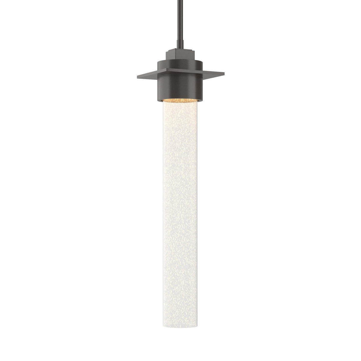 Hubbardton Forge 2010 Oil Rubbed Bronze Seeded Clear Glass (II) Multi Airis Medium Mini Pendant