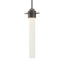 Hubbardton Forge 2010 Oil Rubbed Bronze Seeded Clear Glass (II) Multi Airis Medium Mini Pendant