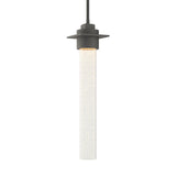 Hubbardton Forge 2010 Natural Iron Seeded Clear Glass (II) Multi Airis Medium Mini Pendant