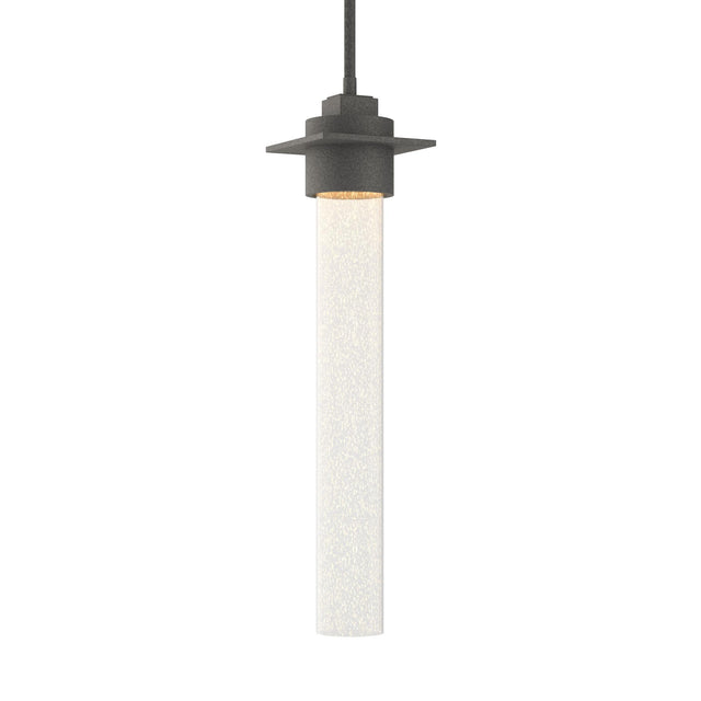 Hubbardton Forge 2010 Natural Iron Seeded Clear Glass (II) Multi Airis Medium Mini Pendant