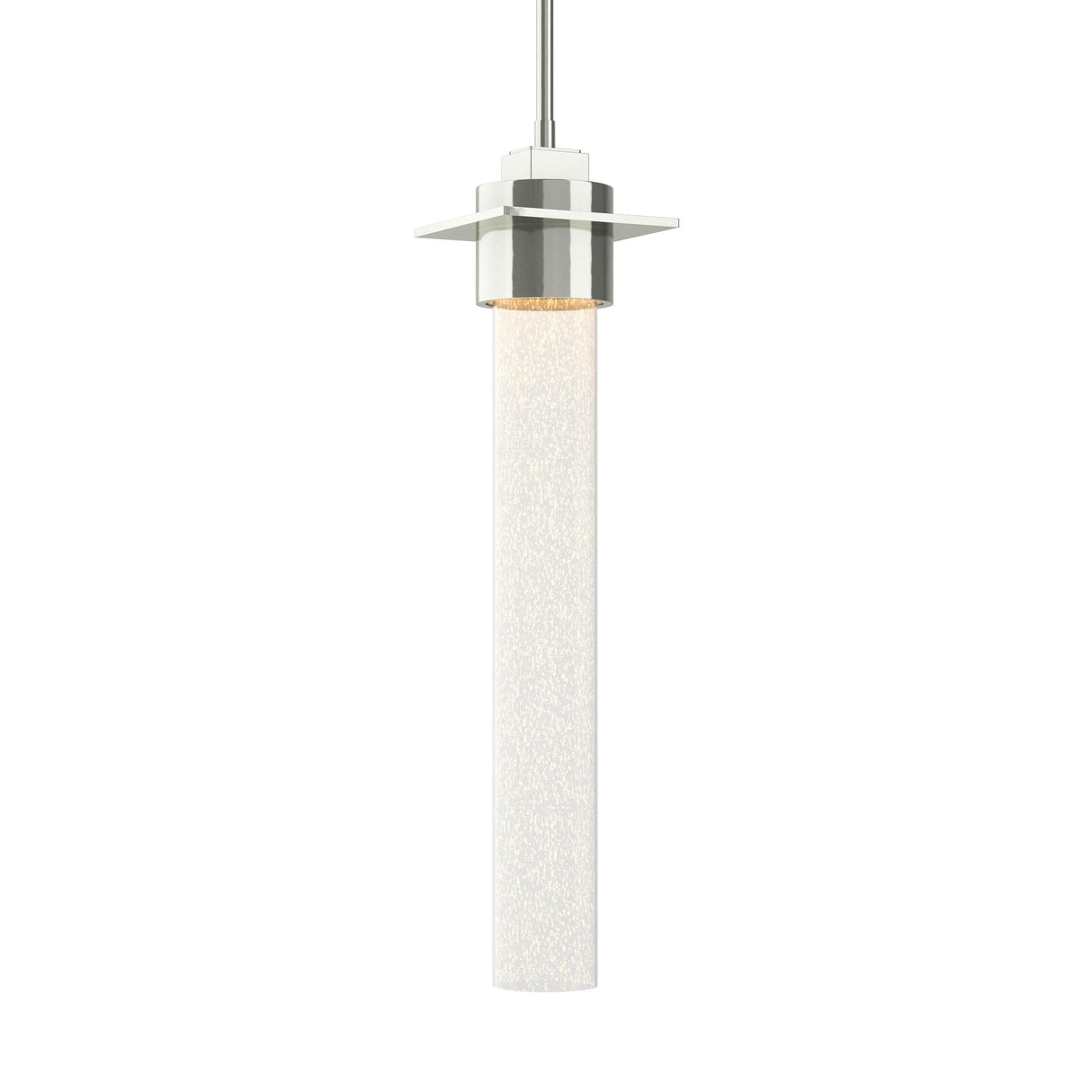 Hubbardton Forge 2010 Sterling Seeded Clear Glass (II) Multi Airis Medium Mini Pendant