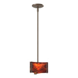 Hubbardton Forge 2008 Bronze Topaz Glass (ZB) Multi Exos Delta Mini Pendant