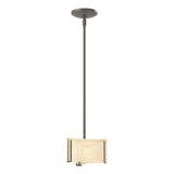 Hubbardton Forge 2008 Dark Smoke Amber Swirl Glass (AA) Multi Exos Delta Mini Pendant
