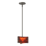Hubbardton Forge 2008 Dark Smoke Topaz Glass (ZB) Multi Exos Delta Mini Pendant
