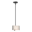 Hubbardton Forge 2008 Black White Art Glass (BB) Multi Exos Delta Mini Pendant