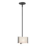 Hubbardton Forge 2008 Black White Art Glass (BB) Multi Exos Delta Mini Pendant