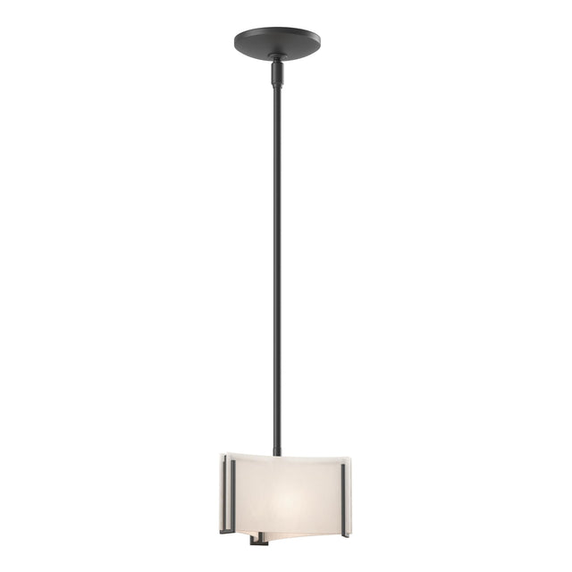 Hubbardton Forge 2008 Black White Art Glass (BB) Multi Exos Delta Mini Pendant