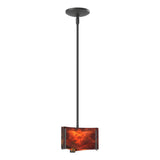 Hubbardton Forge 2008 Black Topaz Glass (ZB) Multi Exos Delta Mini Pendant