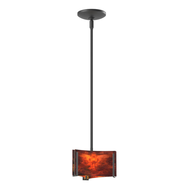 Hubbardton Forge 2008 Black Topaz Glass (ZB) Multi Exos Delta Mini Pendant