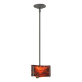 Hubbardton Forge 2008 Natural Iron Topaz Glass (ZB) Multi Exos Delta Mini Pendant