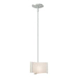 Hubbardton Forge 2008 Vintage Platinum White Art Glass (BB) Multi Exos Delta Mini Pendant