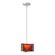 Hubbardton Forge 2008 Vintage Platinum Topaz Glass (ZB) Multi Exos Delta Mini Pendant