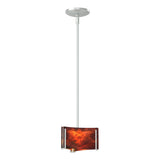 Hubbardton Forge 2008 Vintage Platinum Topaz Glass (ZB) Multi Exos Delta Mini Pendant