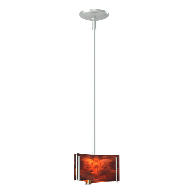 Hubbardton Forge 2008 Vintage Platinum Topaz Glass (ZB) Multi Exos Delta Mini Pendant