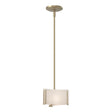 Hubbardton Forge 2008 Soft Gold White Art Glass (BB) Multi Exos Delta Mini Pendant
