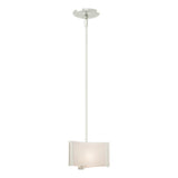 Hubbardton Forge 2008 Sterling White Art Glass (BB) Multi Exos Delta Mini Pendant