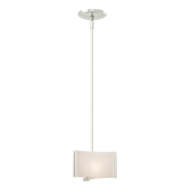 Hubbardton Forge 2008 Sterling White Art Glass (BB) Multi Exos Delta Mini Pendant