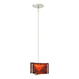 Hubbardton Forge 2008 Sterling Topaz Glass (ZB) Multi Exos Delta Mini Pendant