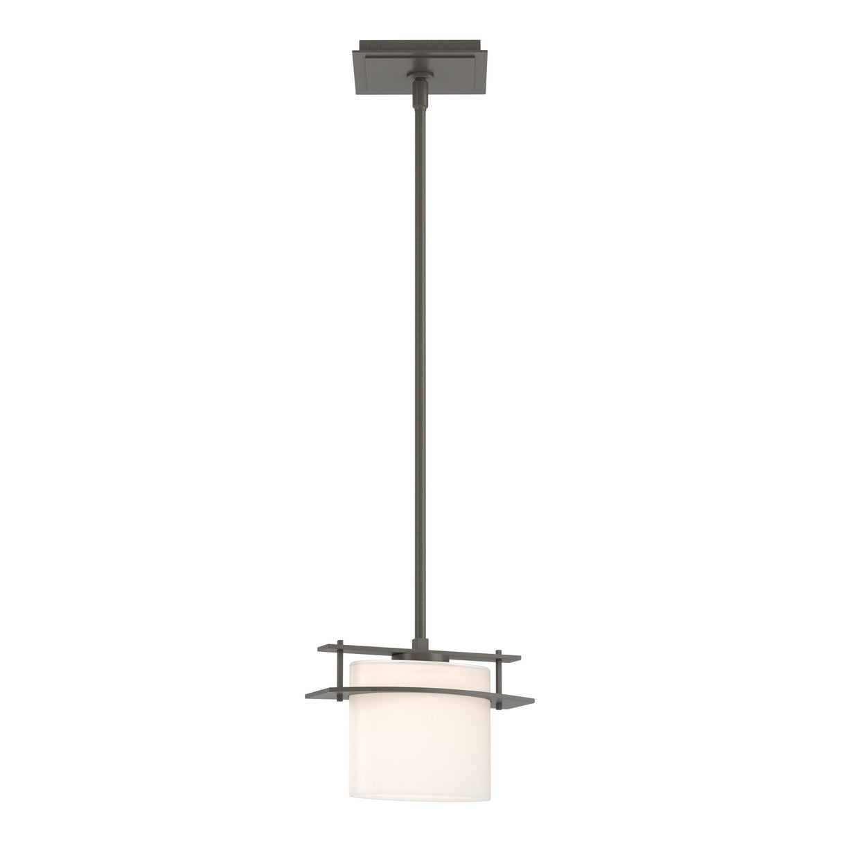 Hubbardton Forge 2009 Dark Smoke Opal Glass (GG) Multi Arc Ellipse Mini Pendant